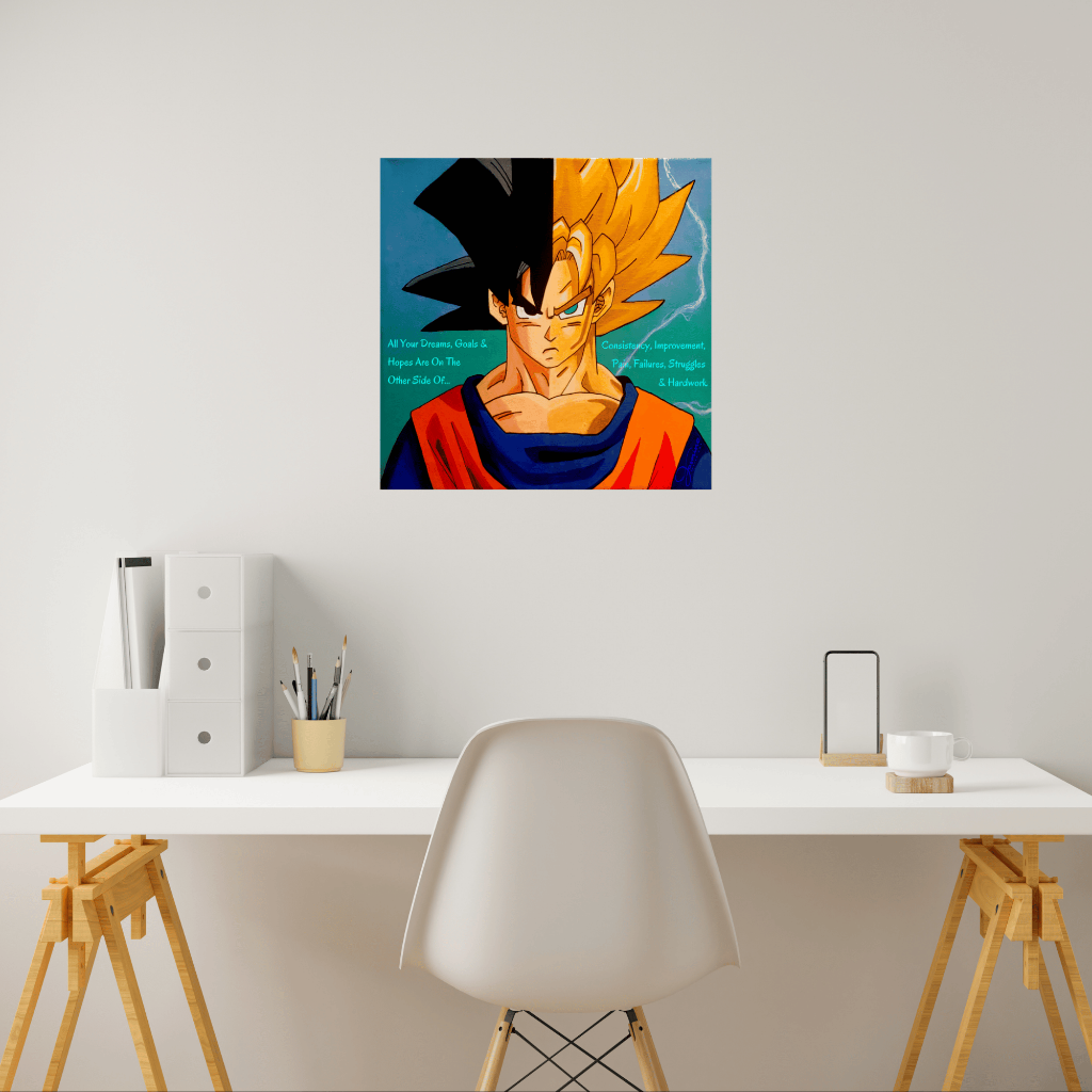 Super Saiyan Goku Split Canvas