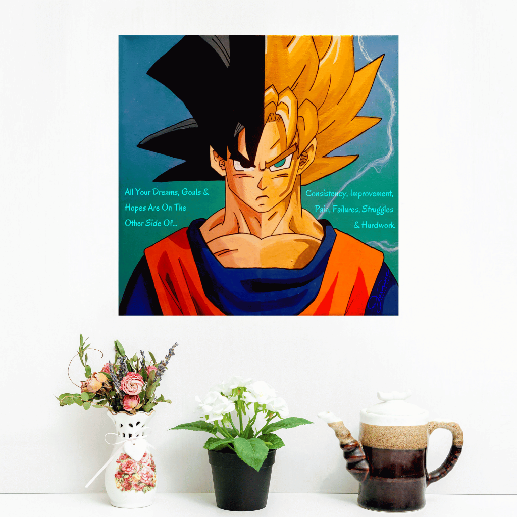 Super Saiyan Goku Split Canvas