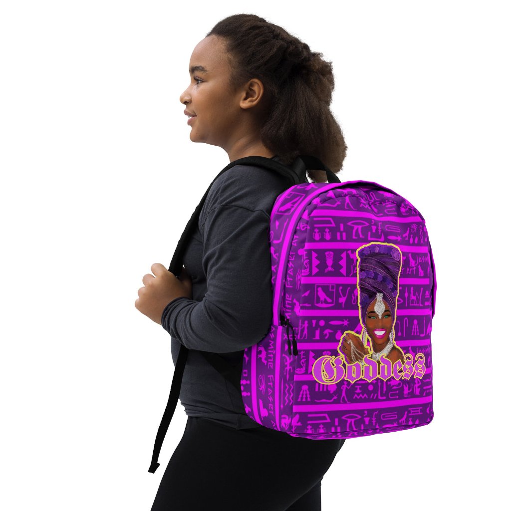 Egyptian Purple Goddess Minimalist Backpack