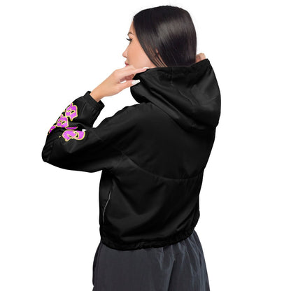 Goddess cropped windbreaker