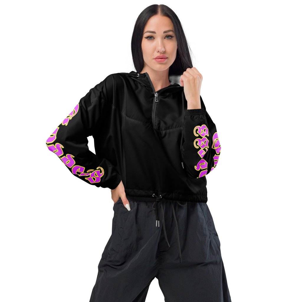 Goddess cropped windbreaker