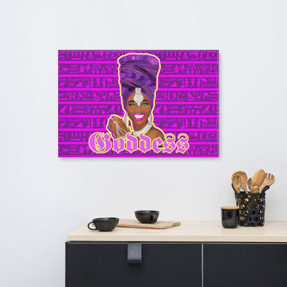 Egyptian Purple Goddess Canvas