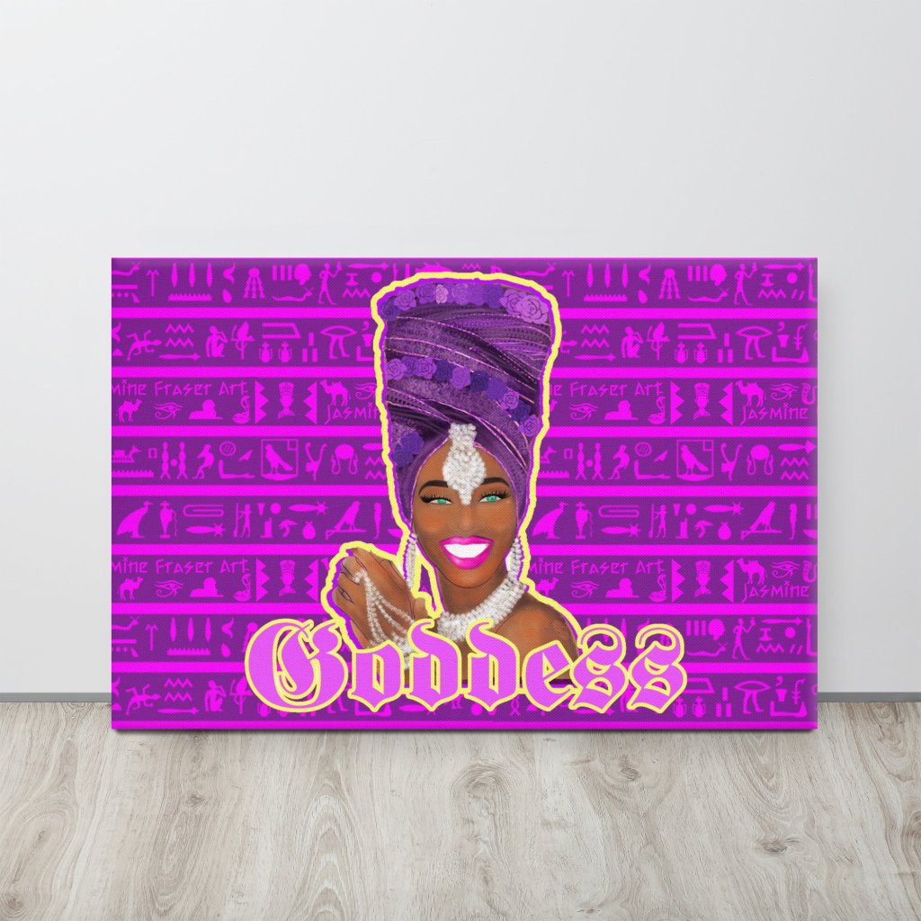 Egyptian Purple Goddess Canvas