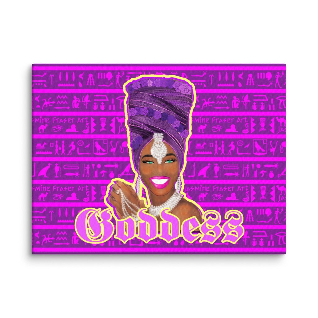 Egyptian Purple Goddess Canvas