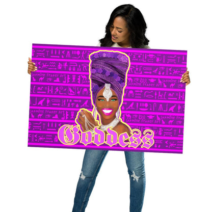 Egyptian Purple Goddess Poster